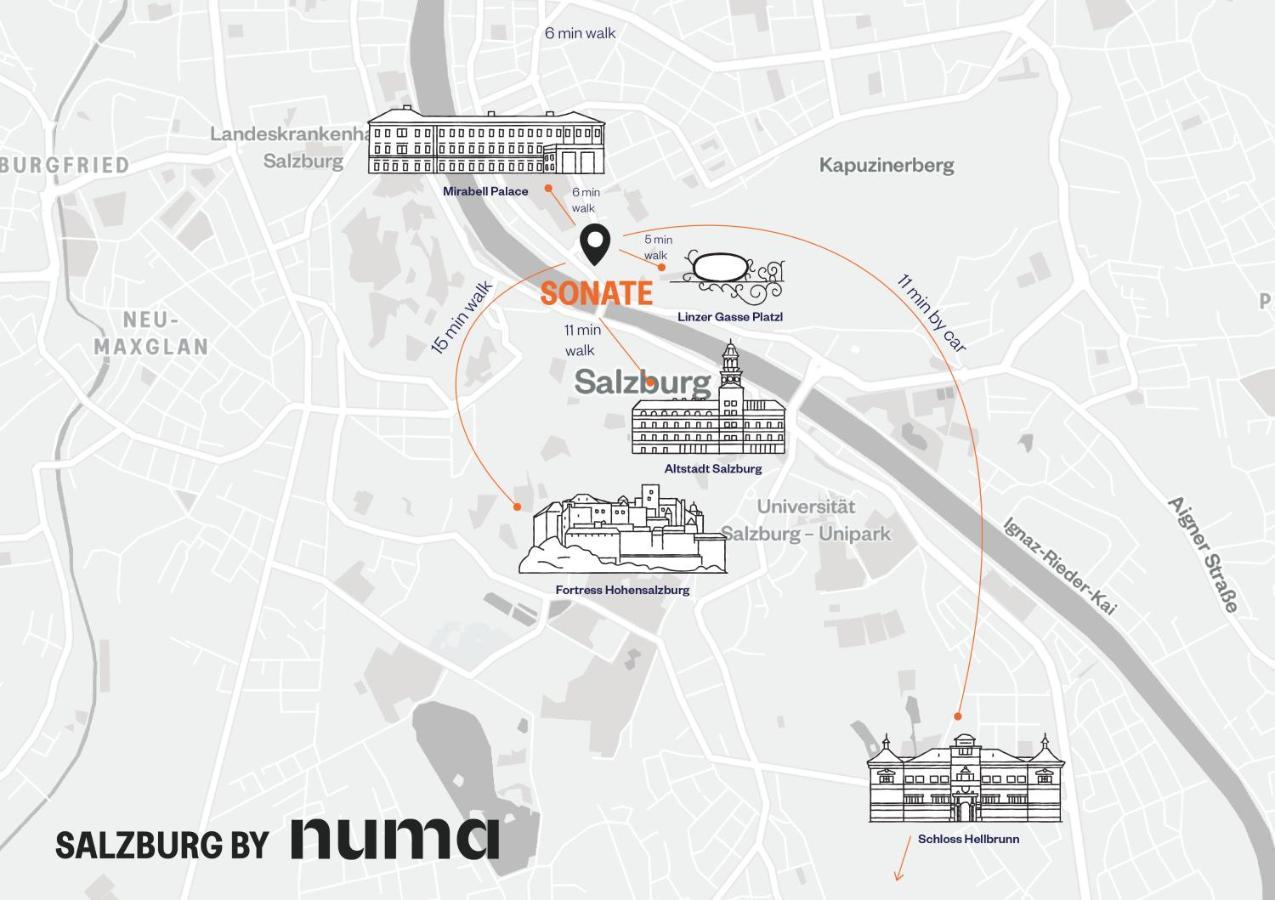 Numa Salzburg Sonate Apartman Kültér fotó